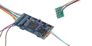 ESU 58410 - LokSound 5 DCC/MM/SX/M4 Leerdecoder, 8-pin NEM652, Retail, mit Lautsprecher 11x15mm, Spurweite: 0,